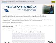 Tablet Screenshot of angelska-sporocila.com